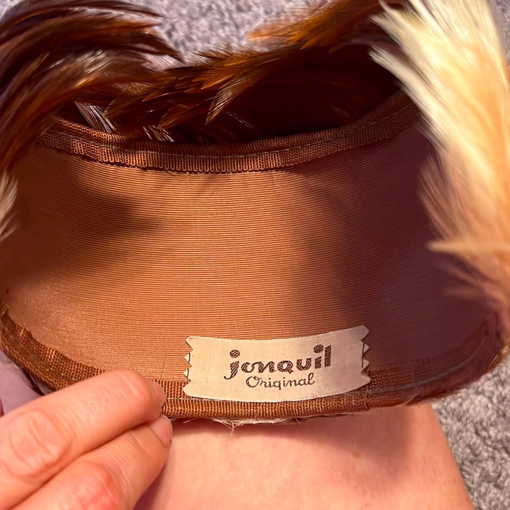 Vintage 1960’s Jonquil feather hat